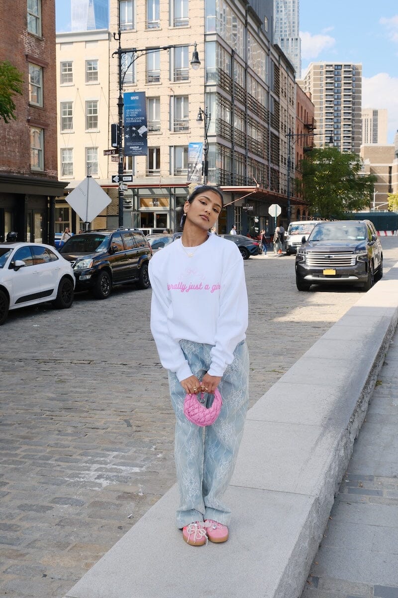 Literally Just A Girl Graphic Sweatshirt - Image 4
